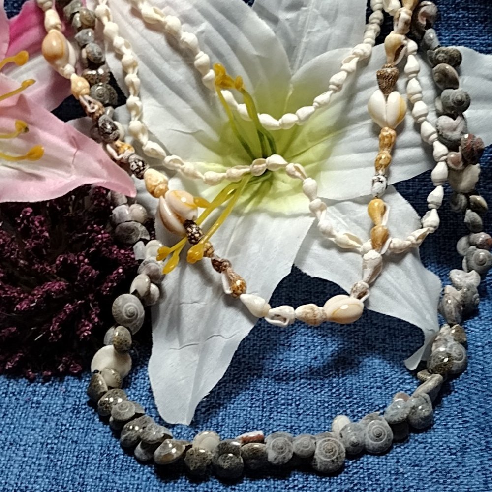 Set of 3 Shell Necklaces  Z9